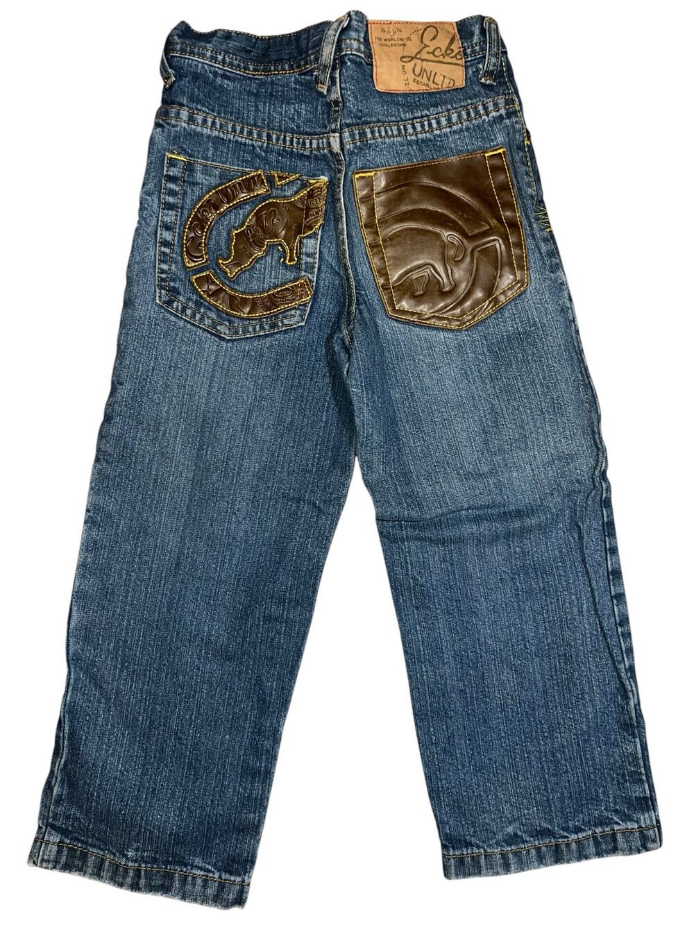Ecko Y2K boys rhino baggy hip hop denim jeans size 4